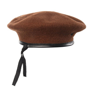 Elegant soft <b>beret</b> hat crafted with care and attention featuring stretch fit and timeless design for stylish casual wear Hats - Product Image 1