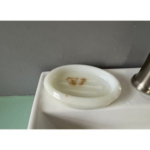 Modern Resin Oval Soap Dish and Tray Custom Surface Finish for Bathroom Shower Hotel with Customizable Soap Dispenser - Product Image 5