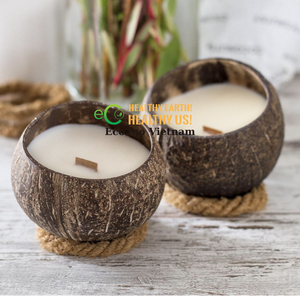 ¡Venta 2025! Cuencos biodegradables para velas de coco/Cuenco de Coco para velas/Velas de cuencos de Eco2go Vietnam - Product Image 6