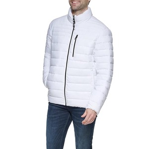 Abrigo de invierno con logotipo personalizado para hombre, chaqueta acolchada de diseñador con estampado blanco burbuja acolchada de poliéster, fabricada por Dress Sports - Product Image 6