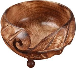 Handmade Premium Burn Wood Yarn <b>Storage</b> for <b>Knitting</b> Sewing Large Yarn Holder Best Christmas Gift - Product Image 3