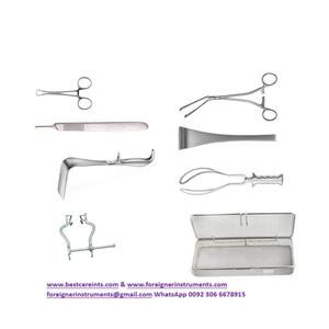 Juego de Instrumentos para Cesárea de Acero Inoxidable, Instrumentos Quirúrgicos de Alta Calidad, Reutilizables para Quirófano, Certificación CE - Product Image 6