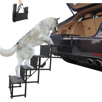 CANBO Portable 5 marches escalier pour chien pour voitures SUV pliable chien voiture escalier pour l'extérieur