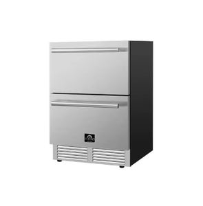 Congélateur encastrable de qualité supérieure à porte française pour hôtel, avec tiroir, dégivrage automatique, thermoélectrique, 4,69 pieds cubes. Machine à glaçons de grande capacité - Product Image 1