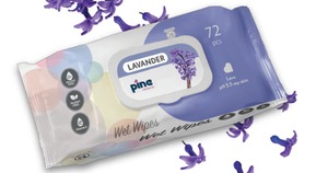 Lingettes humides parfumées Pine, 72 unités, avec couvercle, douces, non tissées, pour le nettoyage domestique, 17x16,5 cm - Product Image 3