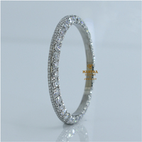 Stock en gros Lunette de montre en acier inoxydable 36 mm avec diamants, Cadran de luxe en moissanite, Accessoire, Logo personnalisé, Modèle Mantra Diamond 001
