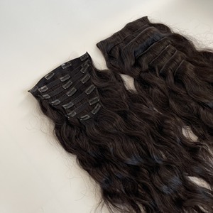 Clip de qualité super dessiné dans les extensions de cheveux humains non transformés 100% Clip invisible Remy dans les extensions de cheveux 100% cheveux humains - Product Image 3