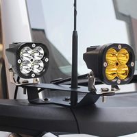 LUMA 2021+ pour Ford Bronco 2/4 portes, accessoires Raptor, nouveau support de montage de phare A-Pillar, support de phares LED tout-terrain, support de capot