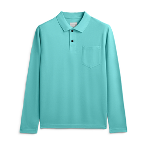 Hot <b>Sale</b> Full <b>Sleeves</b> <b>Polo</b> <b>Shirts</b> for <b>Men</b> with Turndown Collar for Casual Breathable Fabric for <b>Men</b> Made in Bangladesh - Product Image 4