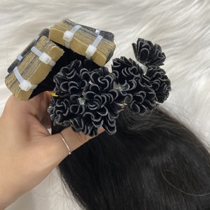 VENTE EN GROS CHEVEUX SLAVIQUES K U I V POINTE PLATE KÉRATINE QUALITÉ SUPÉRIEURE COULEUR NUANCES SLAVIQUE RUSSE EXTENSIONS DE CHEVEUX HUMAINS - Product Image 2