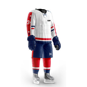 Ropa Deportiva para Hombre, Uniforme de Hockey sobre Hielo, Calidad Premium, Logotipo Personalizado, Adulto, 100% Poliéster, Colores y Tallas Personalizables - Product Image 6