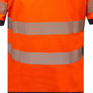 Camiseta de Trabajo con Logotipo Personalizado, Mangas Cortas, Transpirable, de Alta Calidad, Reflectante, de Seguridad para Hombre - Product Image 5