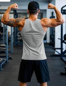 Débardeur Homme Coupe Musclée Léger Confortable Tissu Doux Sans Manches pour Fitness Entraînement Course Vêtements de Sport Export - Product Image 4