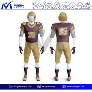 Uniformes de football américain en gros pour équipes, tailles plus grandes, maillots et pantalons de niveau professionnel, impression de logo personnalisée, matière Spandex/Polyester - Product Image 5