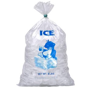 Impression de logo personnalisé sacs de stockage d'emballage de glaçons en plastique poly LDPE transparents de 2mil résistants durables - Product Image 4
