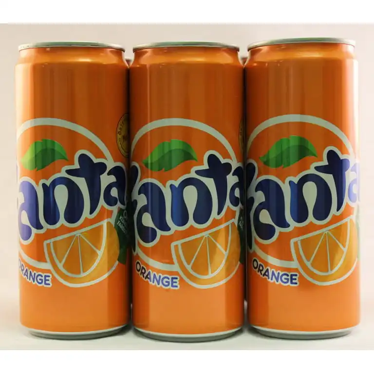 फेंटा नारंगी रस, नारंगी मूल नरम पेय, (24 डिब्बे की गिनती) 330 मिली, सबसे अच्छा थोक आपूर्तिकर्ता