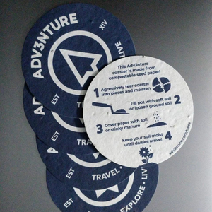 ที่รองแก้วกระดาษทำด้วยมือเป็นมิตรต่อสิ่งแวดล้อมแผ่นรองเครื่องดื่มทรงกลมสำหรับแผ่นรองแก้วกาแฟและแผ่นรอง2025ป้องกันโต๊ะน้ำชาน้ำผลไม้ - Product Image 1