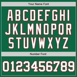 Jersey de béisbol personalizado Kelly verde blanco-rojo bandera mexicana auténtica moda - Product Image 4