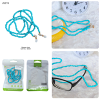 Chaîne pour lunettes multicolores Retenue de lunettes et porte-masque en plastique à la mode Accessoire pour lunettes de 68cm