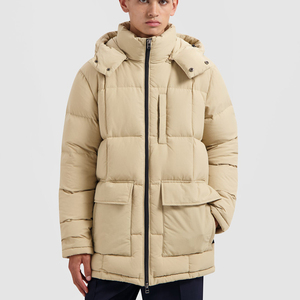 Veste matelassée pour hommes à la mode Matériau en nylon et polyester Veste matelassée à bulles d'hiver Coupe-vent pour l'hiver chaud - Product Image 5