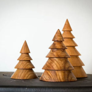 Árbol de Navidad de madera maciza de alta calificación para decoración de festivales a un precio asequible - Product Image 1