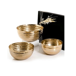 Ensemble de 2 bols décoratifs en aluminium de tailles différentes pour servir des chocolats et des dattes, provenant d'un fabricant en Inde - Product Image 5
