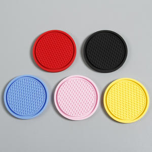 Posavasos Universal para coche, alfombrilla de panal de color caramelo, redondo, impermeable, antideslizante, aislamiento térmico, alfombrilla de goma suave - Product Image 2