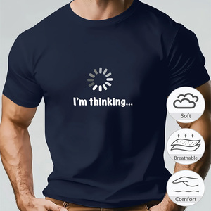 เสื้อยืดลำลองผู้ชายปี 2025 ระบายอากาศได้ดี ผลิตจากโพลีเอสเตอร์ พิมพ์ลายเรขาคณิต คอกลม ซักเครื่องได้ - Product Image 4