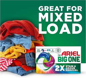 Ariel The Big One PODS, Cápsulas de Detergente Líquido para Lavandería, 4 x 21 Lavados, Color, 2X Eliminación de Manchas y Olores - Product Image 3