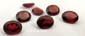 โกเมนแดงธรรมชาติรูปไข่ 10x12 มม. เกลียวหน้า - โกเมนหลวมคุณภาพสูง - Product Image 4
