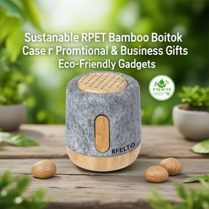 Custodia Boitok in RPET e Bambù Sostenibile per Regali Promozionali e Aziendali - Gadget Eco-Friendly - Product Image 3