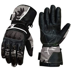 Professional Leather Motorbike Gloves Genuine Leather Vintage Motorcycle Full <b>Finger</b> Gloves Made In Pakistan - Product Image 1