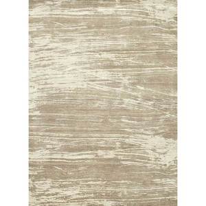 พรมขนสัตว์และไหมไผ่ถักมือสีเบจและสีน้ำตาลลายแบบนามธรรม สำหรับห้องนั่งเล่นวัยรุ่นหรือทางเดิน รุ่น Esk-432 - Product Image 1