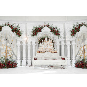 Marcos de Escenario Mehrab de Fibra de Vidrio Tallados en 3D, Estilo Vintage, Personalizables en Tamaño y Color, Juego de Sofás para Novios - Product Image 1