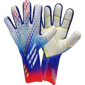 Venta superior Guantes de portero de fútbol de entrenamiento profesional Goma antideslizante con protección para los dedos Guantes de fútbol de portero - Product Image 1