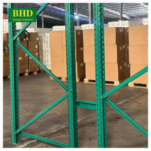 ชั้นวางเหล็ก5ชั้นแบบเลือกป้องกันการกัดกร่อนของคลังสินค้าคานควบคุมรูปหยดน้ำสีส้ม - Product Image 6