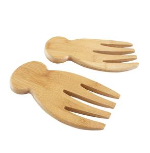 Juego de Servidores de Ensalada de Madera Natural del Mejor Fabricante, Venta Caliente, Vajilla para Bodas, Juego de 2 Servidores de Ensalada Ecológicos, Tenedor de Ensalada para Hotel - Product Image 4