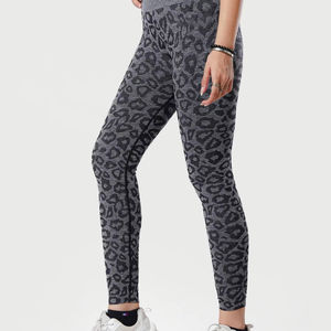 Mallas de Safari para mujer de alta demanda con logotipo, mallas suaves sin costuras con tinte de corbata, pantalones de Yoga Push-up con logotipo en la cintura - Product Image 1