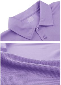 Camisetas de golf de talla grande para hombre con estampado de logotipo personalizado, camisetas de polo de algodón liso con bordado, estilo informal a cuadros, diseño personalizable - Product Image 3