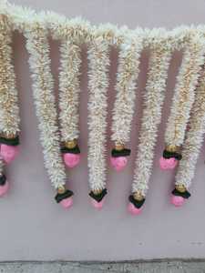 Jasmine Lotus Bud Toran flor Bandarwar pared colgante puerta cenefa lujo boda tema Fiesta guirnalda decoración Floral telón de fondo - Product Image 6