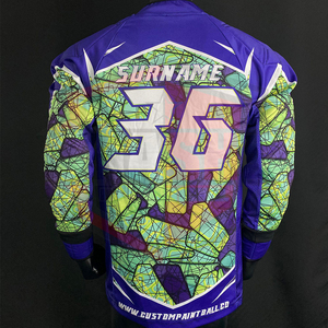 Camiseta de Paintball Deportiva Transpirable de Primera Calidad para Hombre, Camiseta de Paintball de Manga Larga, Camiseta de Paintball Sublimada de Poliéster - Product Image 2