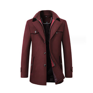 เสื้อโค้ทผู้ชาย เสื้อโค้ทยาว เสื้อโค้ทกันหนาว คุณภาพพรีเมียม - Product Image 1