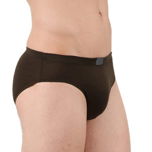 Venta al por mayor de calzoncillos de tiro bajo personalizados para hombres calzoncillos cintura elástica transpirable Color sólido tejido de punto etiqueta privada con logotipo 2026 - Product Image 6