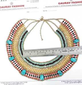 Personnalisé Ethnique Belle Perle De Verre Bohème Cléopâtre Costume Collier Égyptien Collier À La Main De Mariage Conception Costume - Product Image 6
