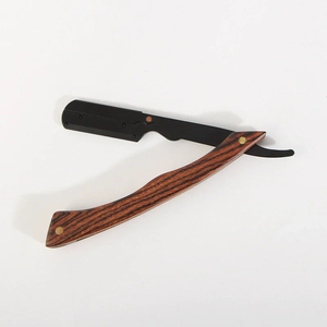 MORGANS INDUSTRIES Stainless Steel Handle Straight <b>Razor</b> Stainless Steel <b>Blade</b> Barber Shop Use Outdoor Hotel <b>Single</b> <b>Blade</b> - Product Image 5