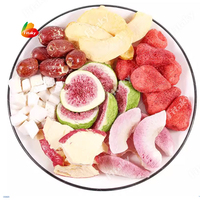 Gefreeze-droogde gemengde noten en vruchten, gefreeze-droogde vruchtchips, puur gefreeze-droogd fruit