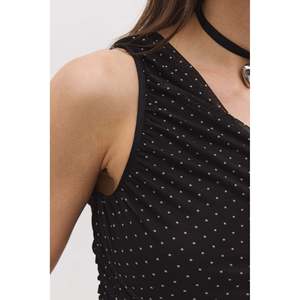 Combinaison moulante asymétrique en maille de nylon, col carré, dentelle et motif imprimé, longueur au-dessus du genou, pour l'été et l'automne - Product Image 5