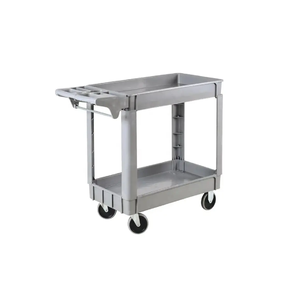 Heavy Duty Utility Service <b>Cart</b> 3 Tier 500LBS Plastic Rolling Utility <b>Cart</b> with 360 Swivel <b>Wheels</b> - Product Image 5