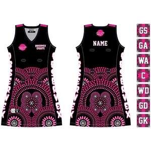 Customizable Netball Dress Uniform for Sportswear Club Personalized <b>Bibs</b> Design Plus Size Option - Product Image 6
