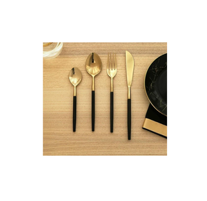 Stainless Steel Flatware Set <b>Copper</b> <b>Handle</b> Cutlery Handicrafts with High Quality Stainless Steel Spoon - Product Image 6